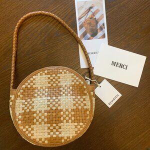 Bembien Audrey Vintage Check - Woven Leather Summer Handbag Purse - BRAND NEW